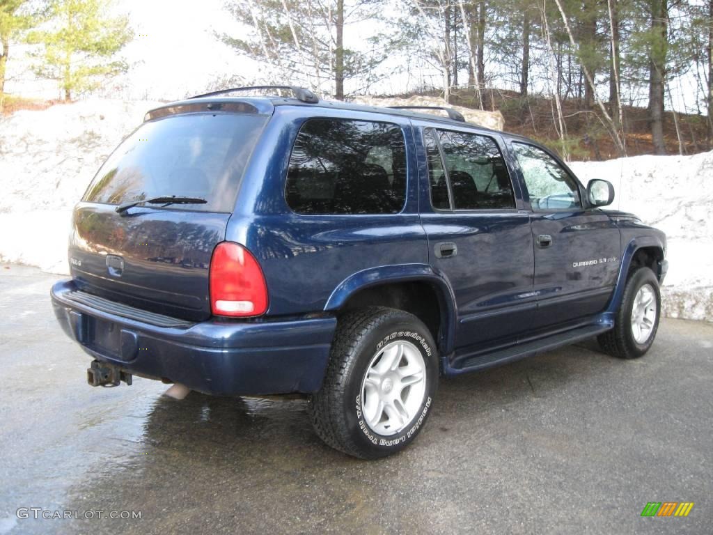 2000 Durango R/T 4x4 - Patriot Blue Pearl / Agate Black photo #11