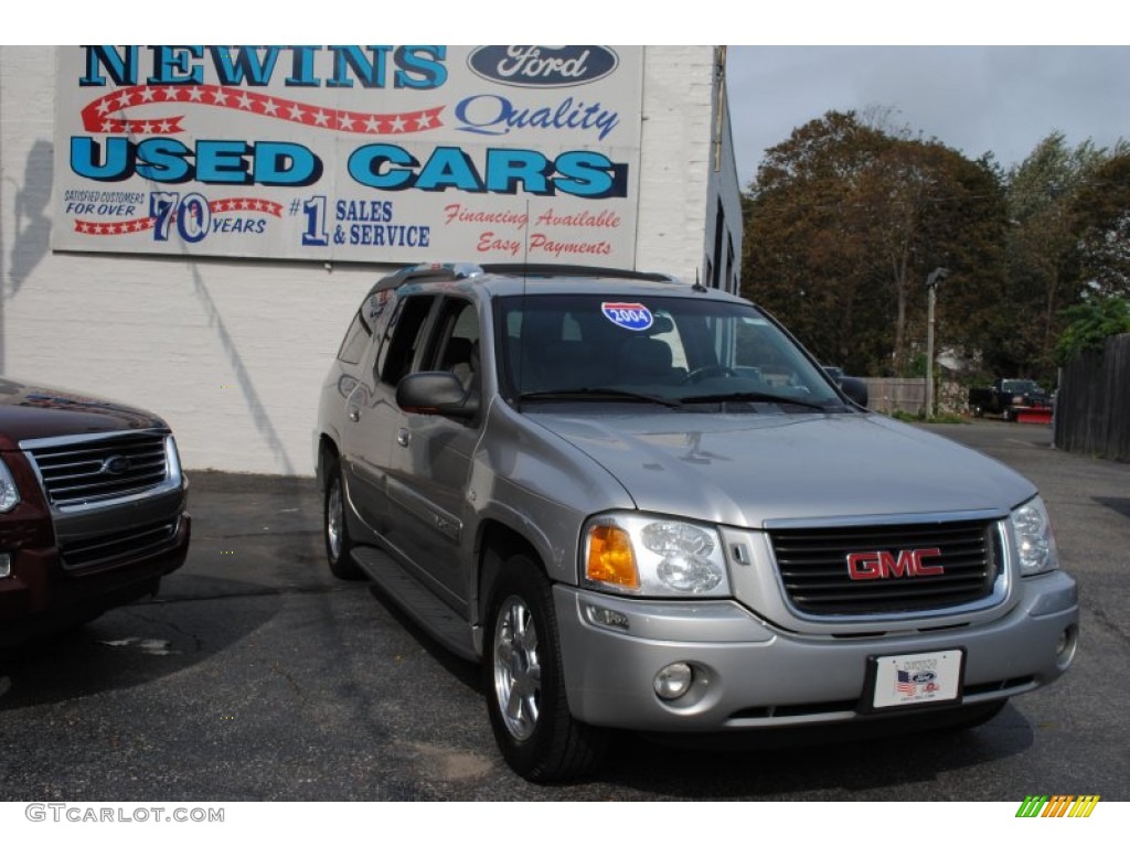 2004 Envoy XUV SLT 4x4 - Liquid Silver Metallic / Dark Pewter photo #7