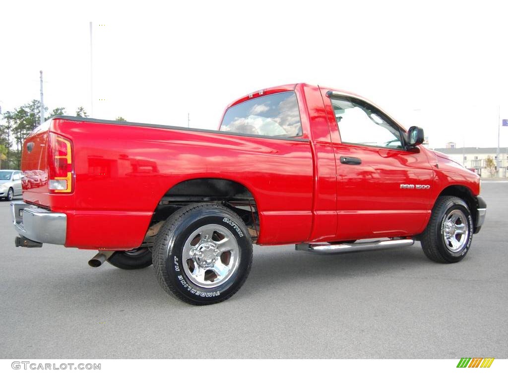 2003 Ram 1500 ST Regular Cab - Flame Red / Taupe photo #6