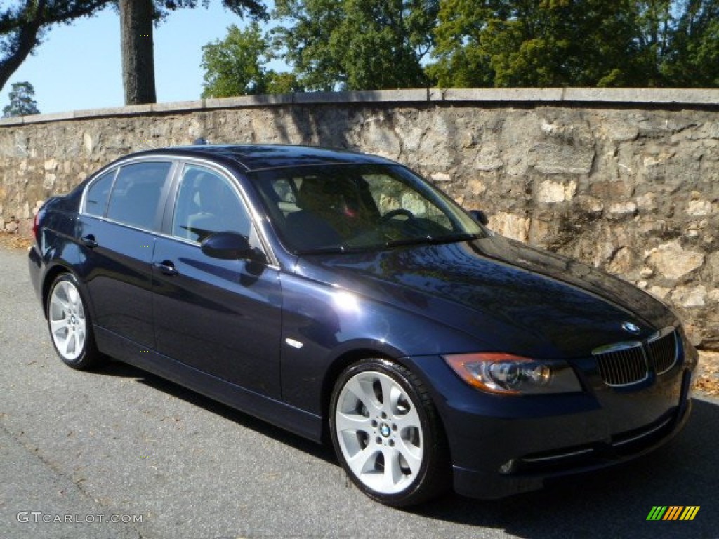 2008 3 Series 335i Sedan - Monaco Blue Metallic / Beige photo #1