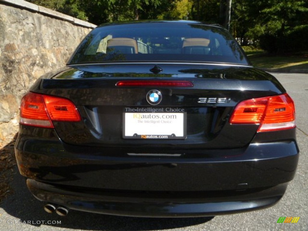 2007 3 Series 328i Convertible - Black Sapphire Metallic / Saddle Brown/Black photo #11