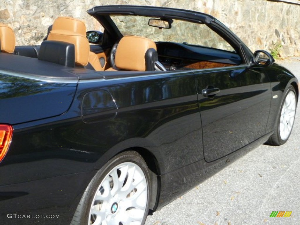 2007 3 Series 328i Convertible - Black Sapphire Metallic / Saddle Brown/Black photo #14