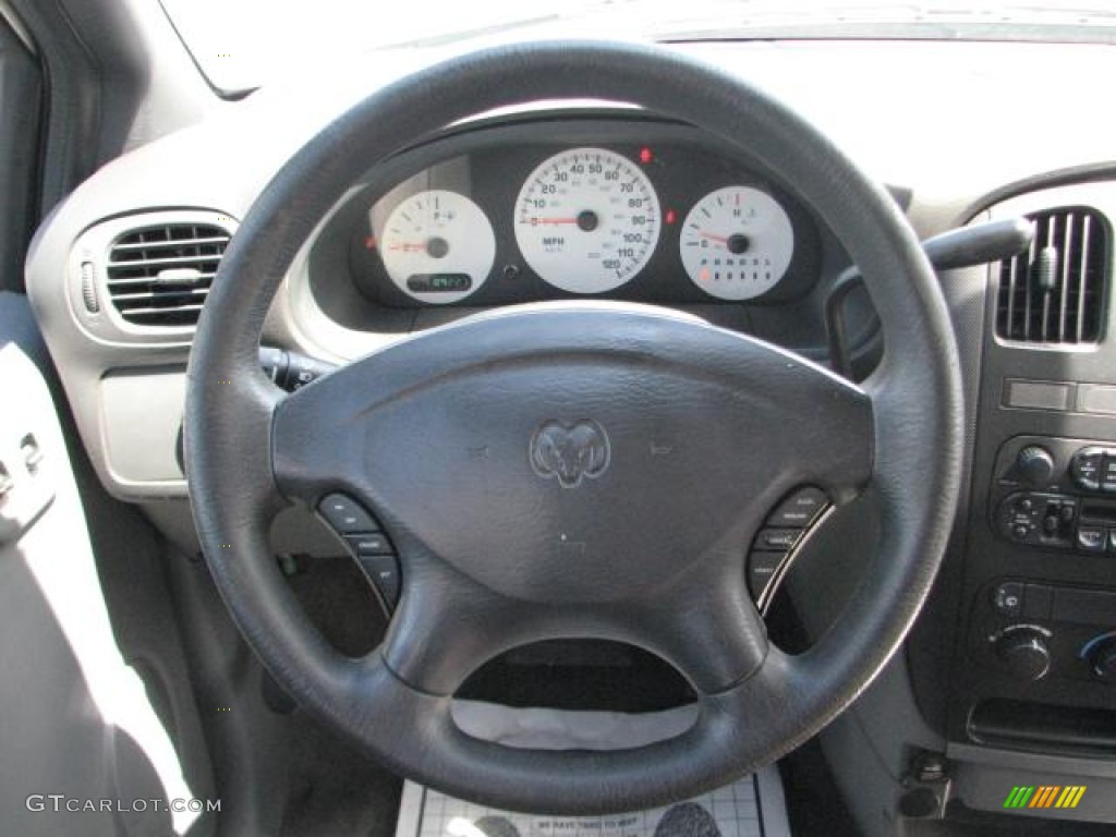 2004 Dodge Caravan SE Medium Slate Gray Steering Wheel Photo #54699114