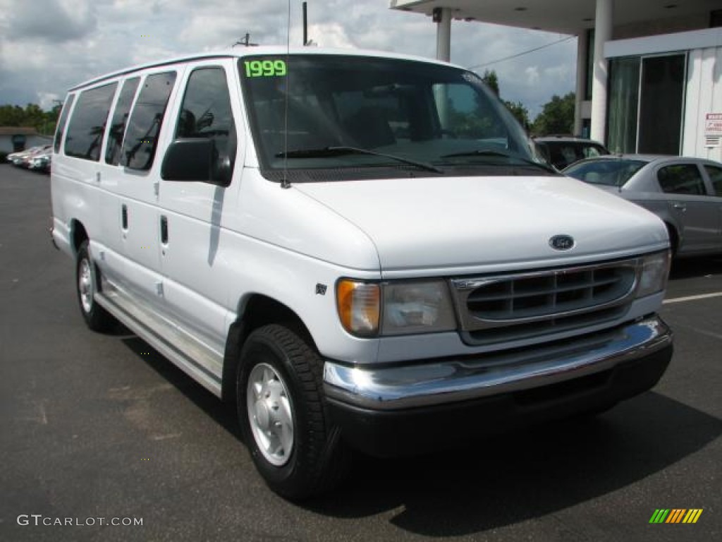 Oxford White 1999 Ford E Series Van E350 Super Duty XLT Extended Passenger Exterior Photo #54699193