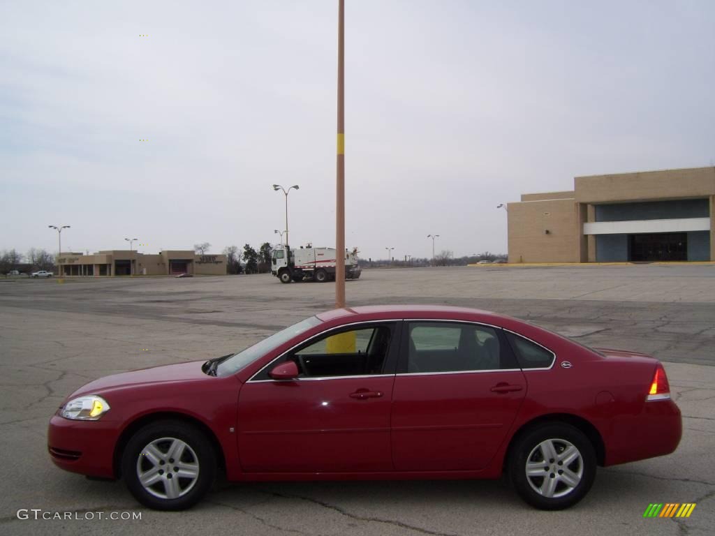 2008 Impala LS - Precision Red / Ebony Black photo #5