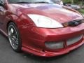 2002 Sangria Red Metallic Ford Focus ZX3 Coupe  photo #2