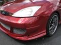 2002 Sangria Red Metallic Ford Focus ZX3 Coupe  photo #4