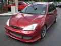 2002 Sangria Red Metallic Ford Focus ZX3 Coupe  photo #5