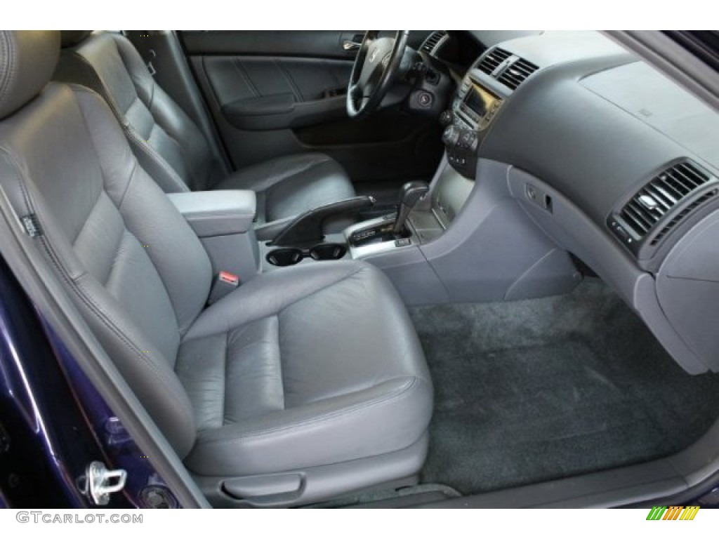 2007 Accord EX-L Sedan - Royal Blue Pearl / Gray photo #15