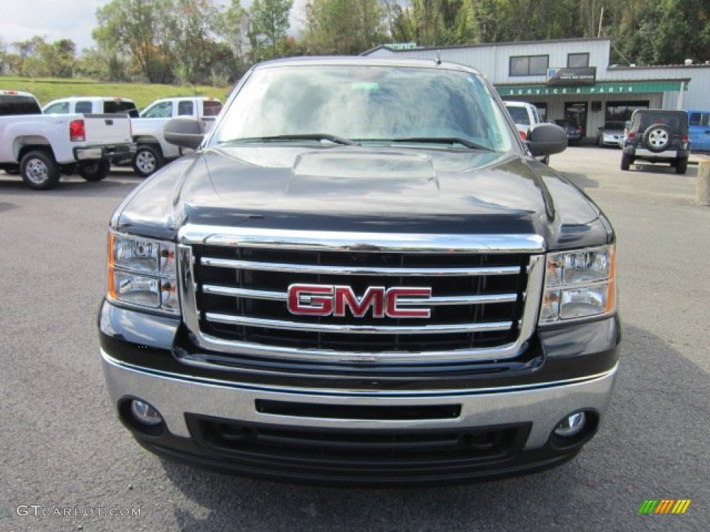 2012 Sierra 1500 SLE Extended Cab 4x4 - Onyx Black / Dark Titanium/Light Titanium photo #2