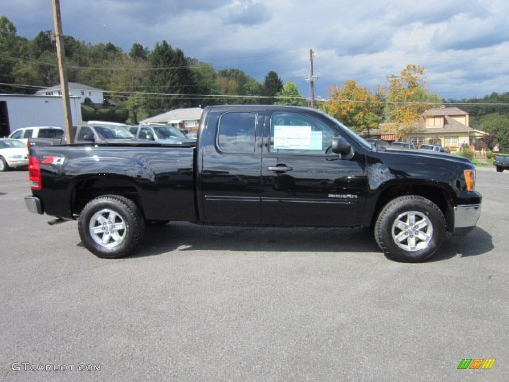 Onyx Black 2012 GMC Sierra 1500 SLE Extended Cab 4x4 Exterior Photo #54701452