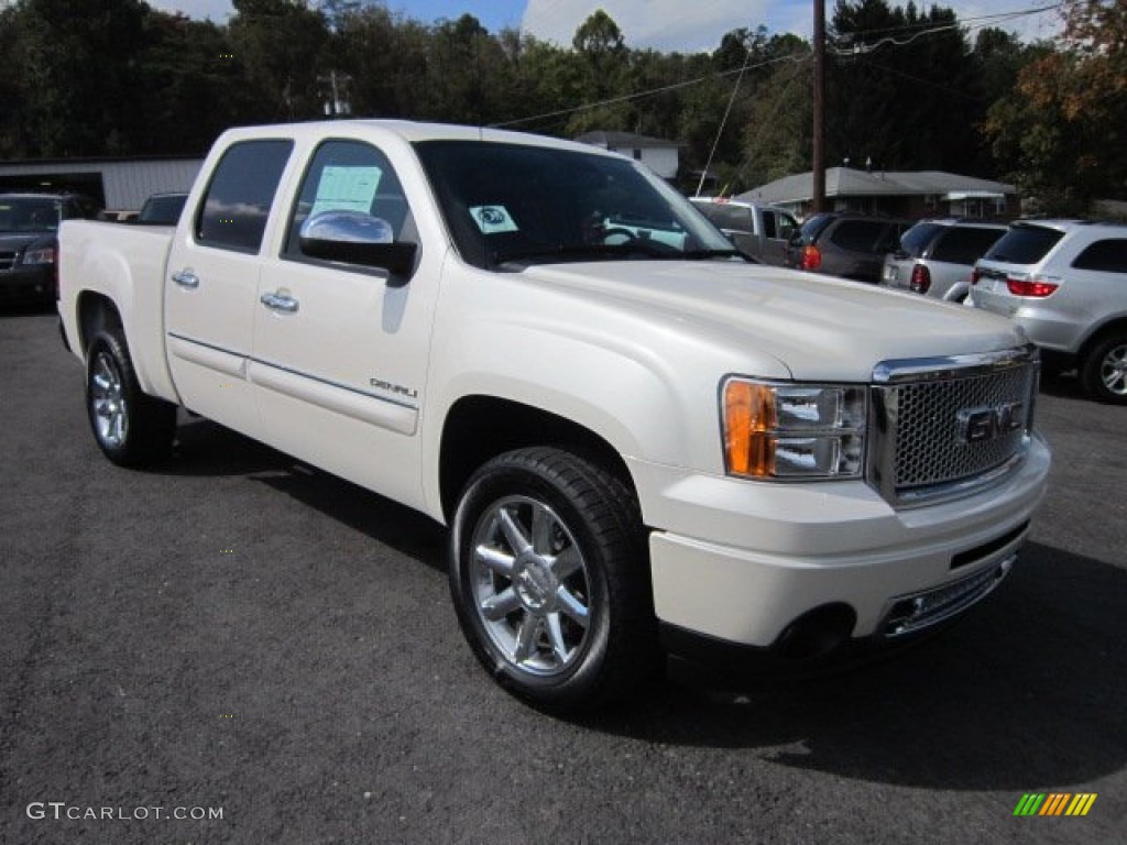 2012 Sierra 1500 Denali Crew Cab 4x4 - White Diamond Tricoat / Ebony photo #1