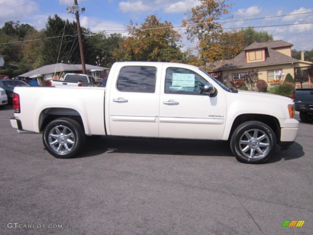 White Diamond Tricoat 2012 GMC Sierra 1500 Denali Crew Cab 4x4 Exterior Photo #54701626