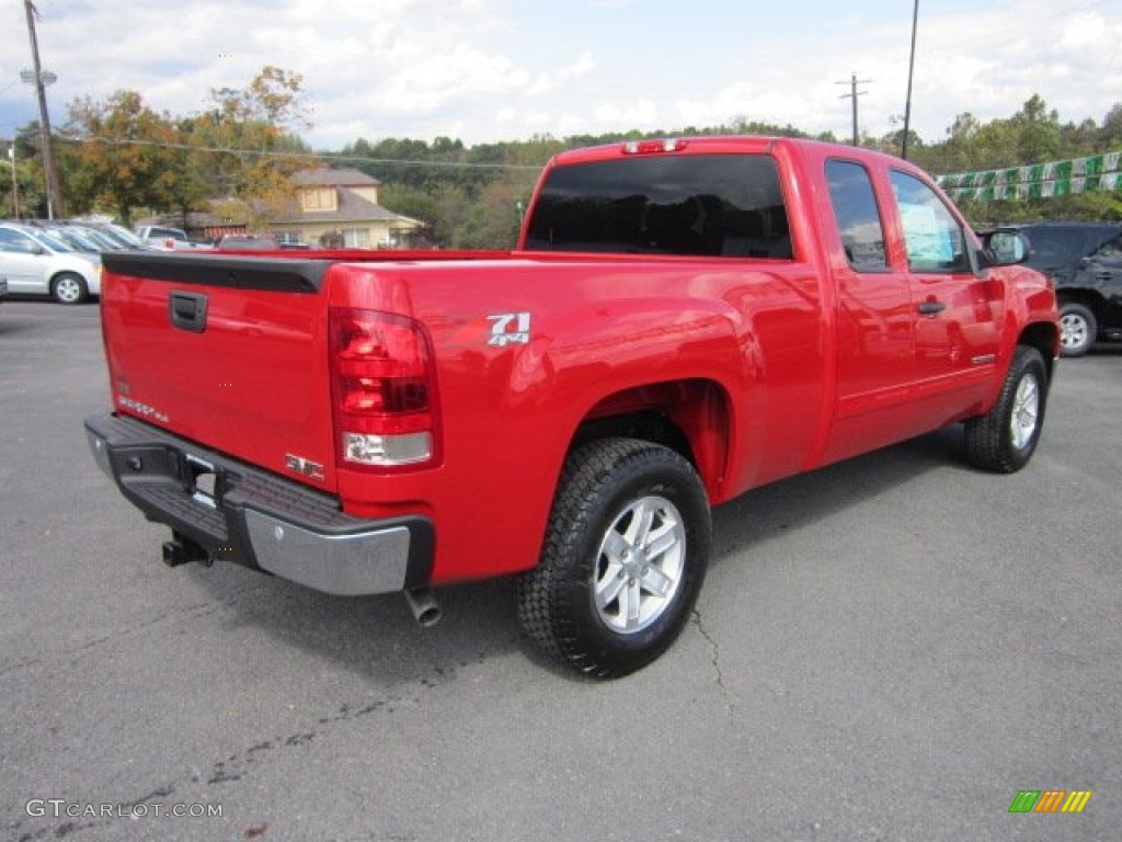 2012 Sierra 1500 SLE Extended Cab 4x4 - Fire Red / Ebony photo #7