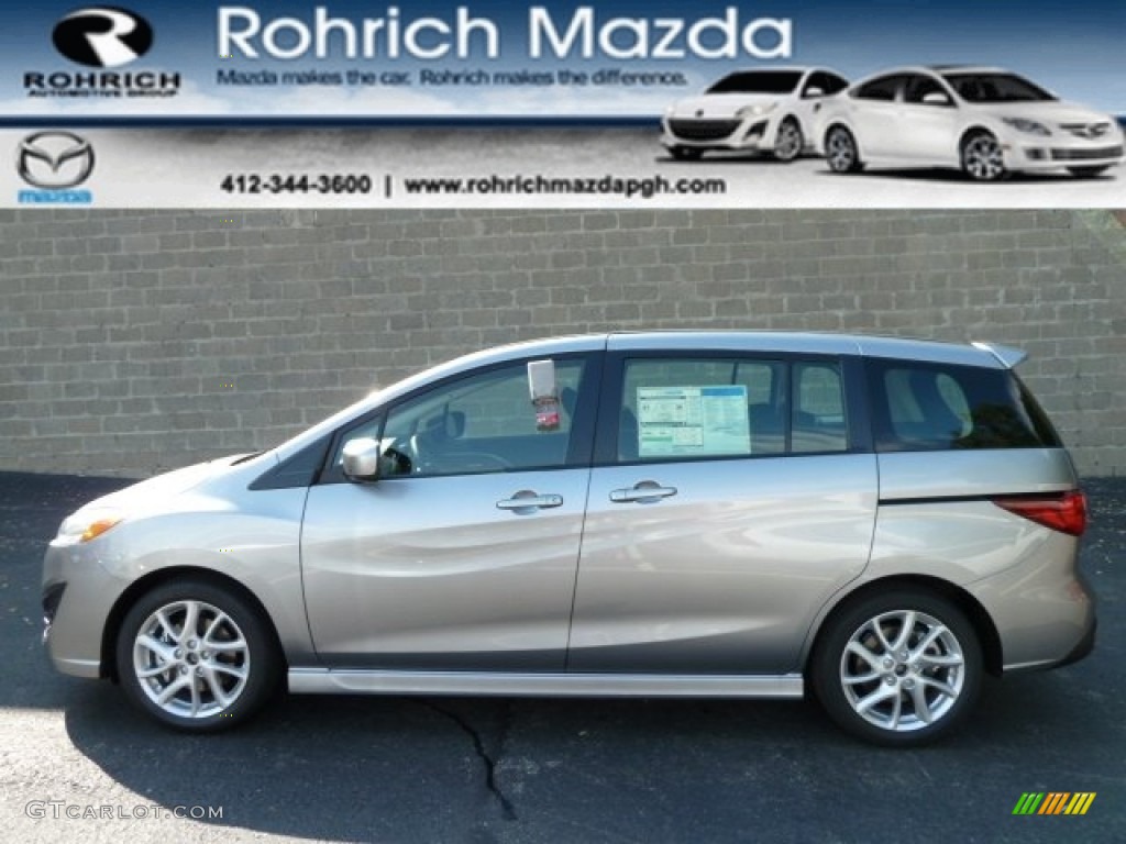 2012 MAZDA5 Touring - Liquid Silver Metallic / Black photo #1