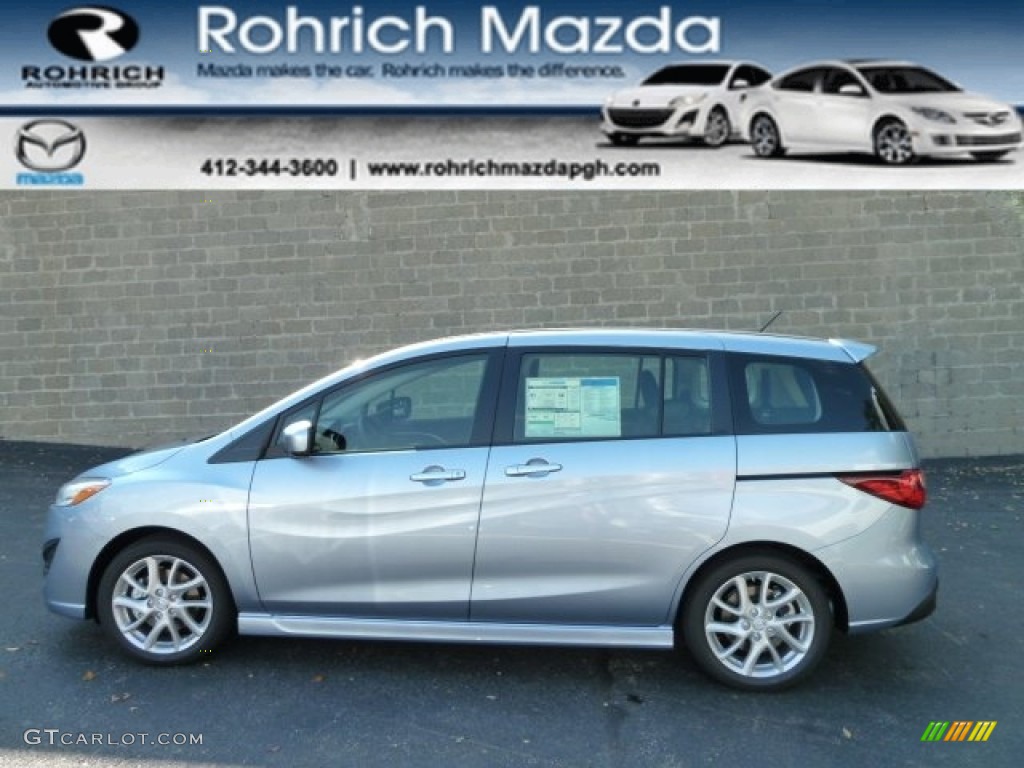 2012 MAZDA5 Grand Touring - Clear Water Blue Metallic / Black photo #1