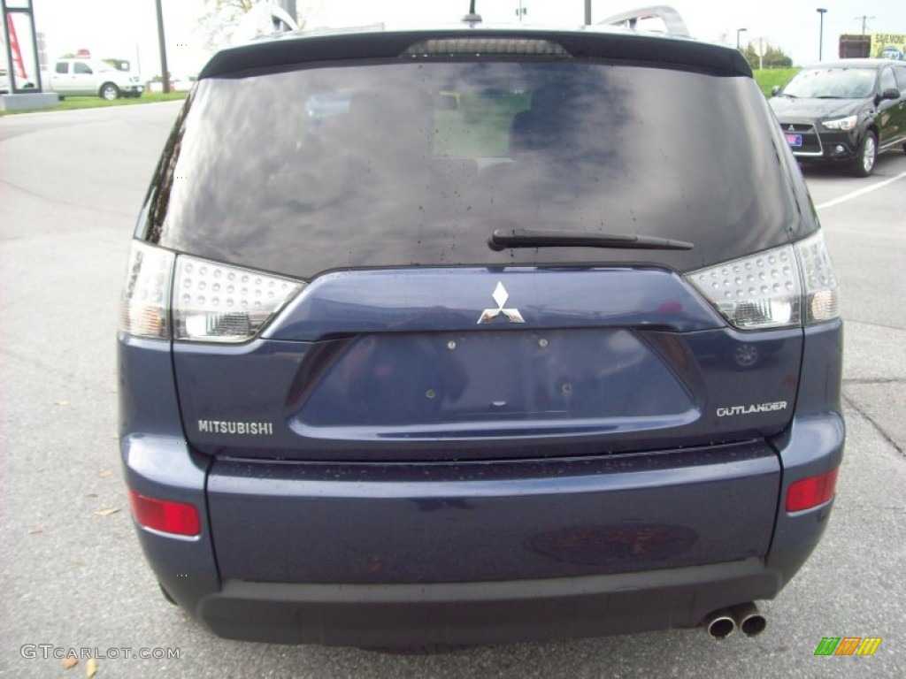 2008 Outlander XLS 4WD - Deep Blue Metallic / Beige photo #4