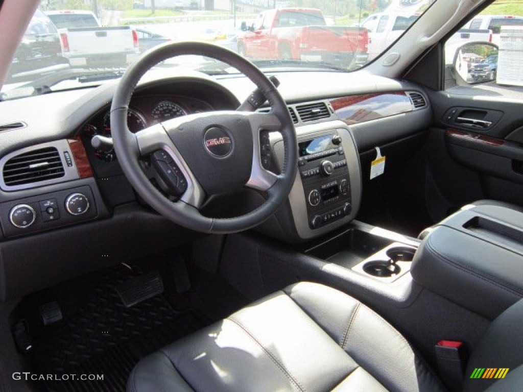 Ebony Interior 2011 GMC Sierra 1500 SLT Extended Cab 4x4 Photo #54702390