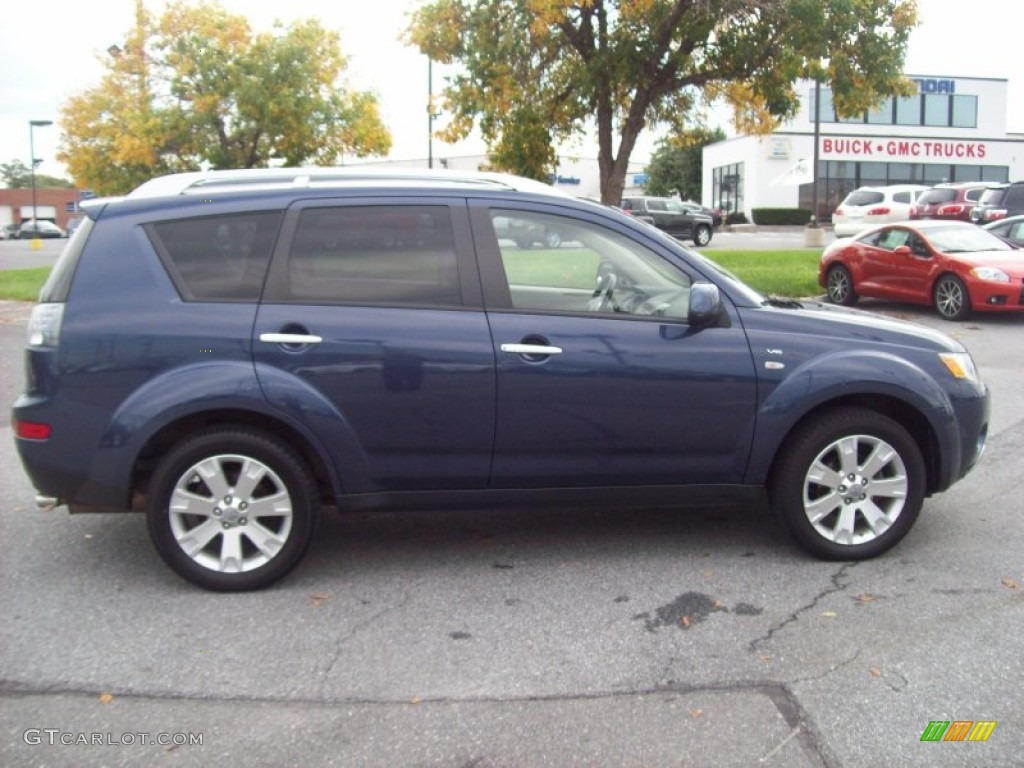 Deep Blue Metallic 2008 Mitsubishi Outlander XLS 4WD Exterior Photo #54702391