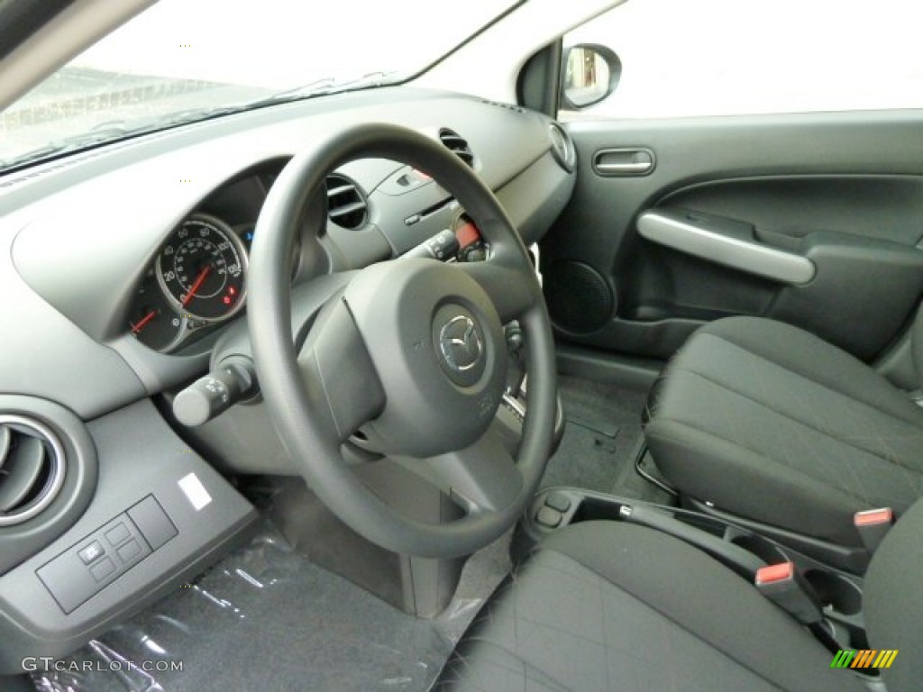 Black Interior 2011 Mazda MAZDA2 Sport Photo #54704167