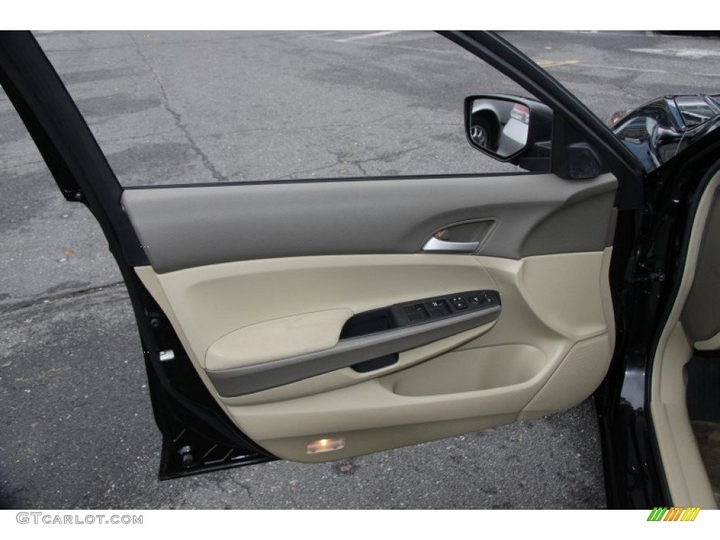 2009 Accord LX Sedan - Crystal Black Pearl / Ivory photo #14