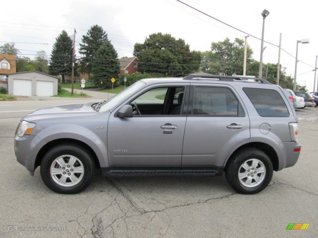 2008 Mariner V6 - Tungsten Grey Metallic / Black photo #6