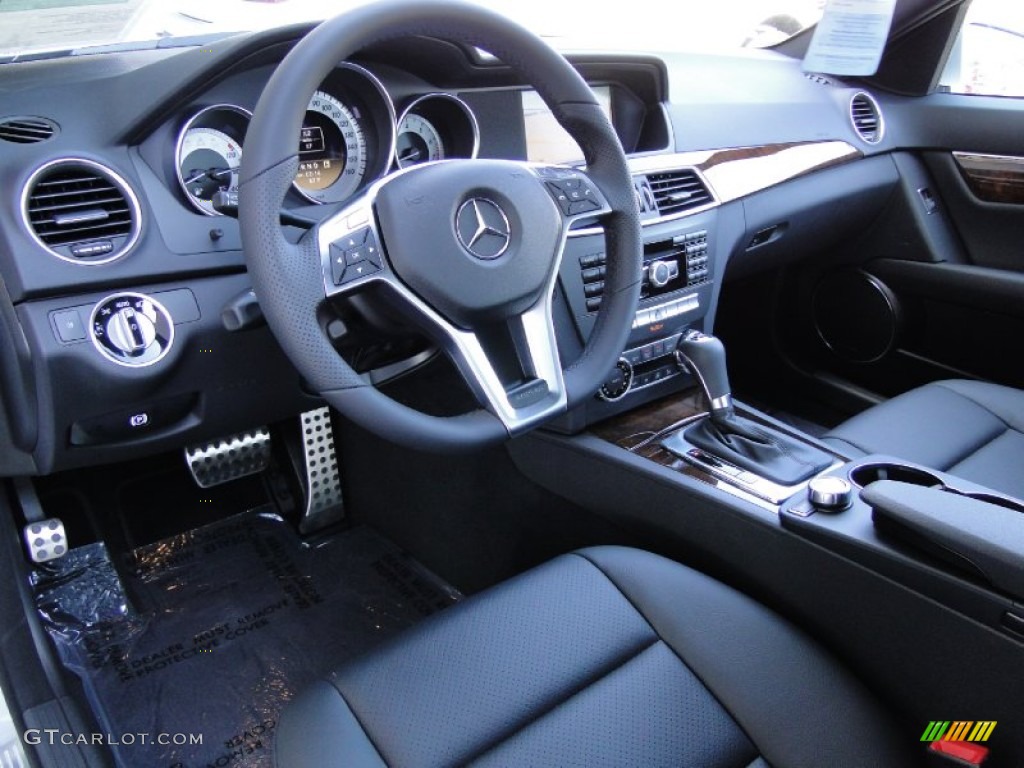 Black Interior 2012 Mercedes-Benz C 250 Sport Photo #54705607