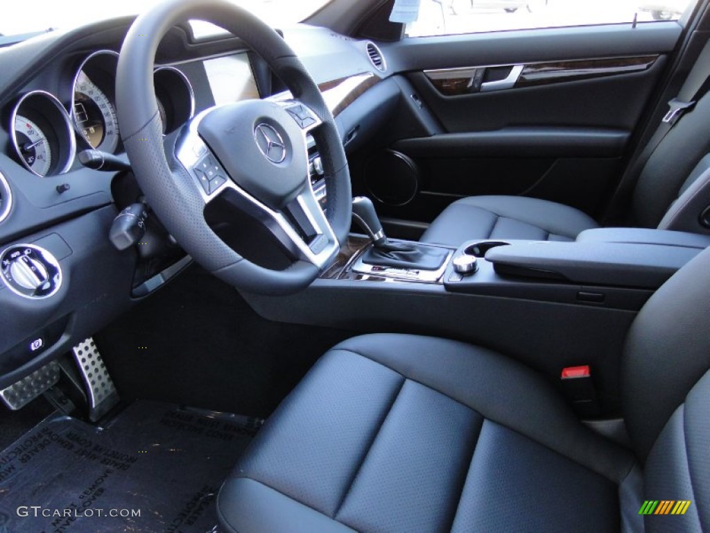 Black Interior 2012 Mercedes-Benz C 250 Sport Photo #54705687
