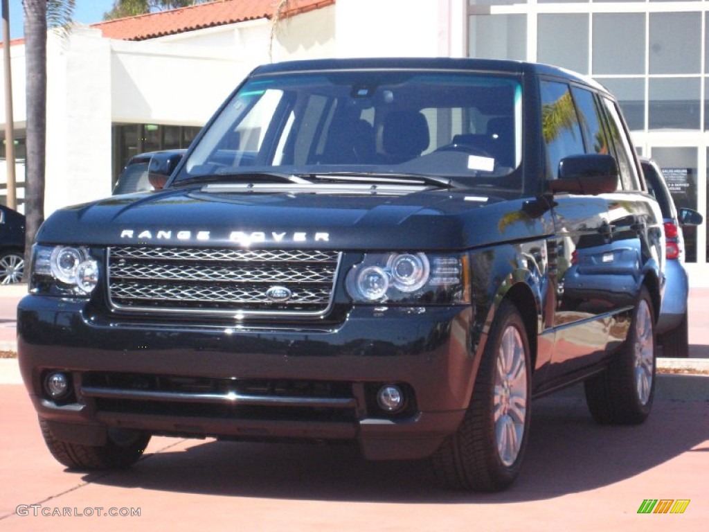 2012 Range Rover HSE LUX - Santorini Black Metallic / Jet photo #1