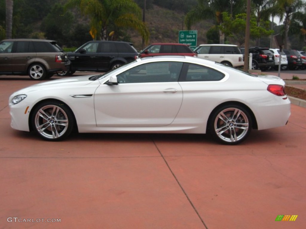 Alpine White 2012 BMW 6 Series 650i Coupe Exterior Photo #54706555