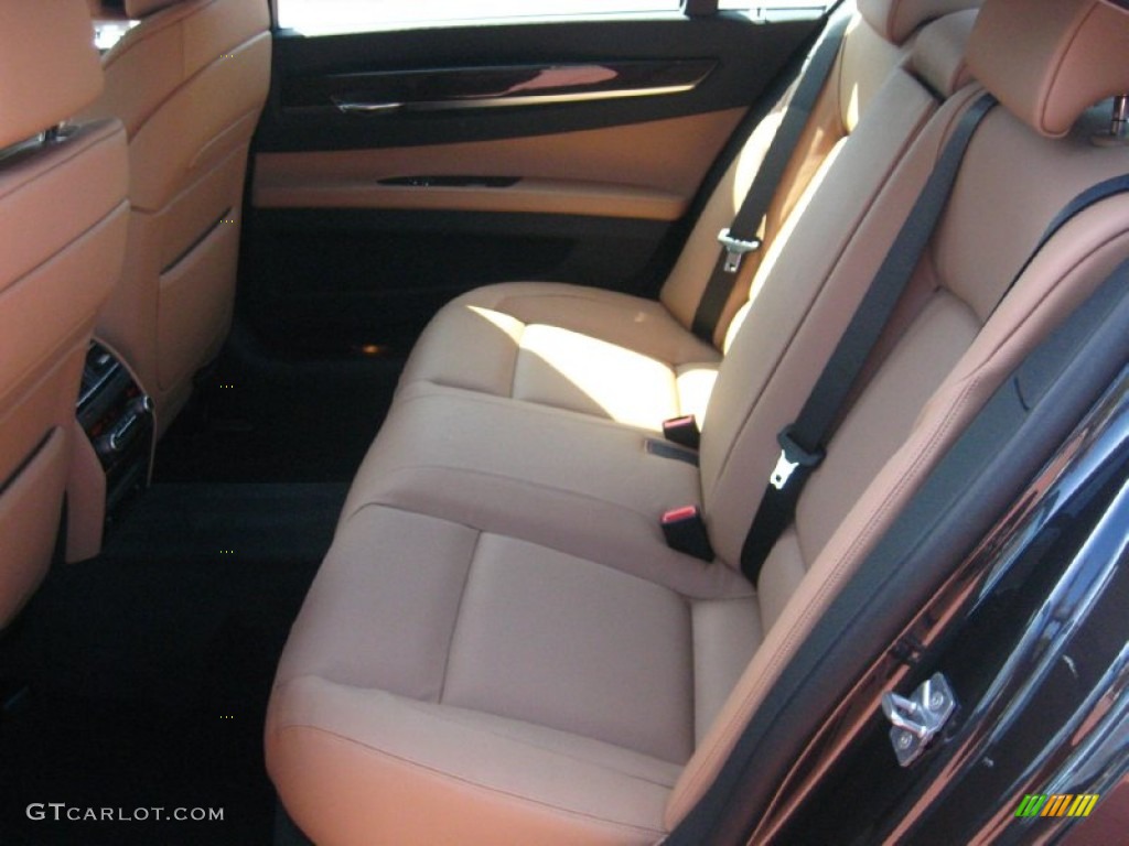 2012 7 Series 740Li Sedan - Dark Graphite Metallic / Saddle/Black photo #4