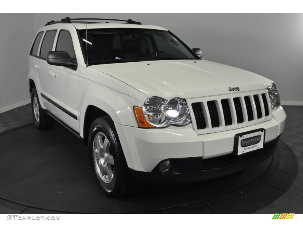 2008 Grand Cherokee Laredo 4x4 - Stone White / Dark Slate Gray photo #6