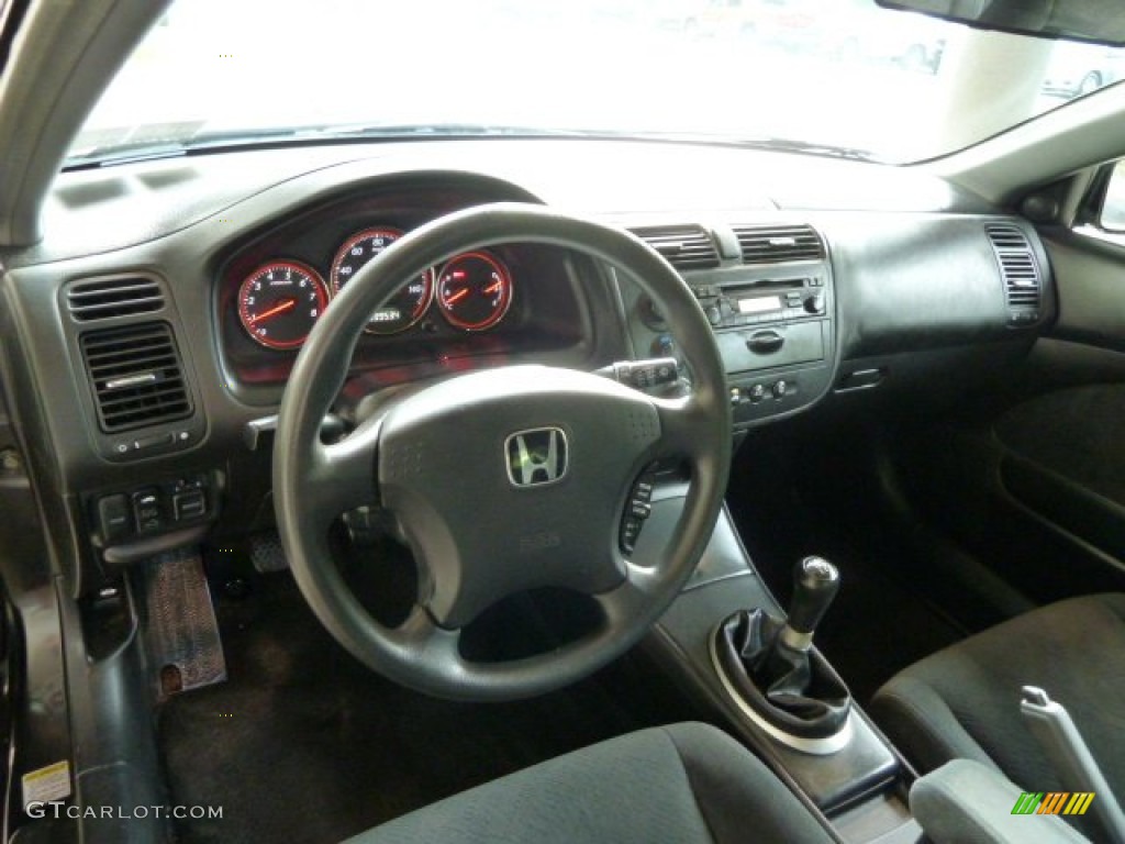 2003 Honda Civic Ex Coupe Black Dashboard Photo 54707098