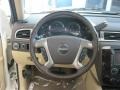 Cocoa/Light Cashmere 2012 GMC Yukon Denali Steering Wheel