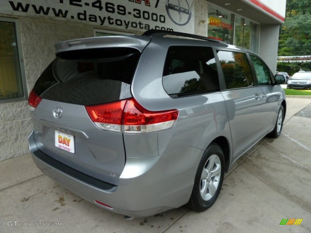 2012 Sienna LE - Silver Sky Metallic / Light Gray photo #2