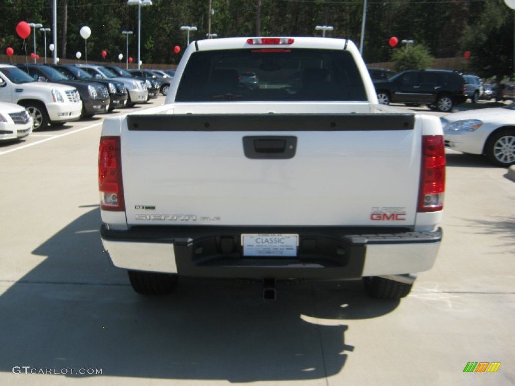 2012 Sierra 1500 SLE Crew Cab - White Diamond Tricoat / Dark Titanium/Light Titanium photo #5