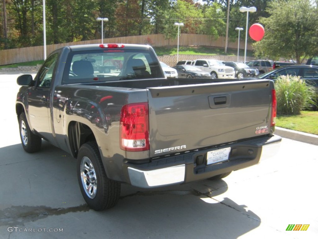 2011 Sierra 1500 Regular Cab - Gray Green Metallic / Dark Titanium photo #3