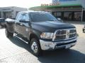 2012 Black Dodge Ram 3500 HD Laramie Longhorn Crew Cab 4x4 Dually  photo #3