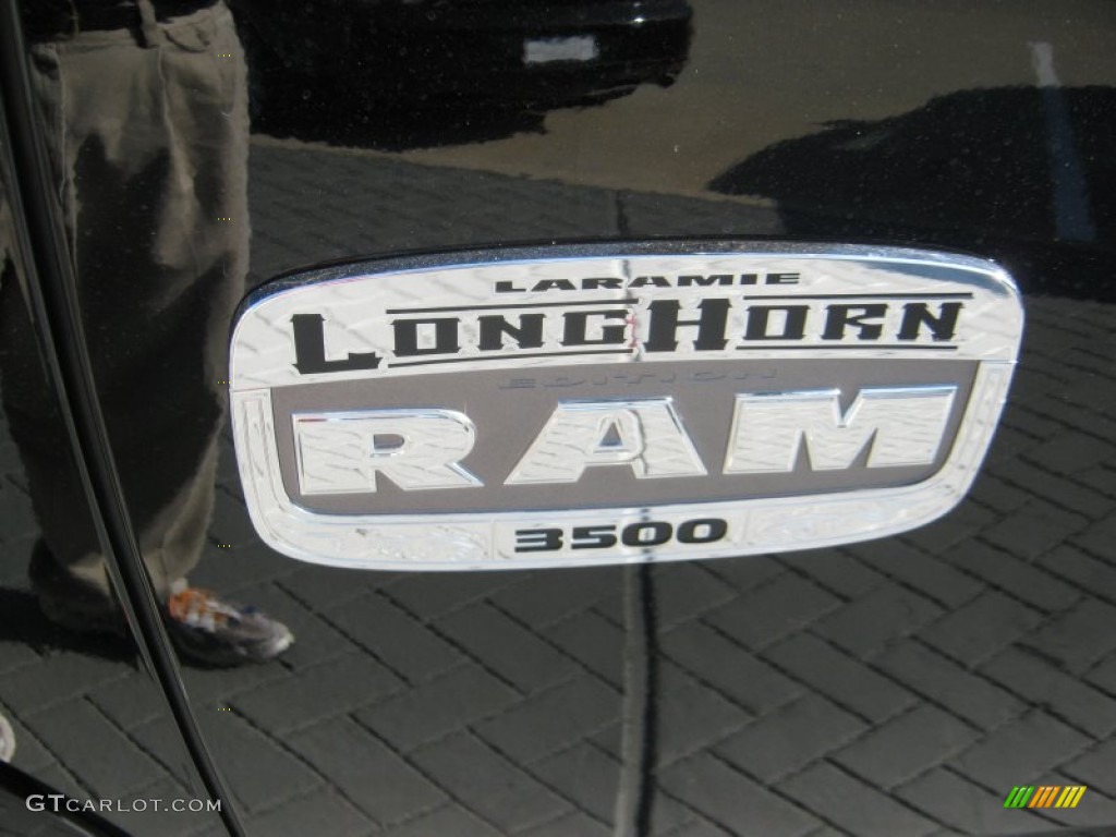 2012 Dodge Ram 3500 HD Laramie Longhorn Crew Cab 4x4 Dually Marks and Logos Photo #54708544