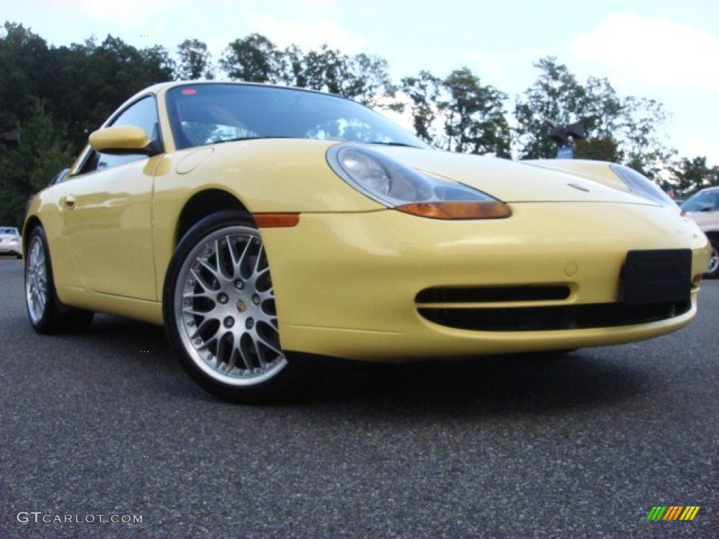 1999 911 Carrera Cabriolet - Pastel Yellow / Boxster Red photo #1
