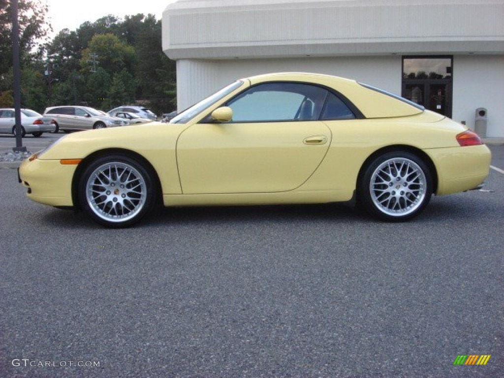 1999 911 Carrera Cabriolet - Pastel Yellow / Boxster Red photo #7
