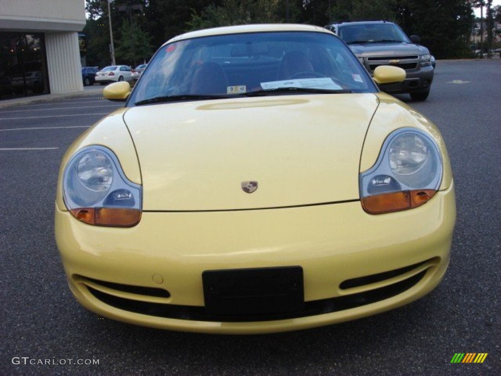 1999 911 Carrera Cabriolet - Pastel Yellow / Boxster Red photo #9