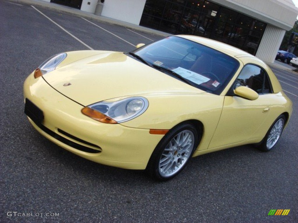 1999 911 Carrera Cabriolet - Pastel Yellow / Boxster Red photo #10