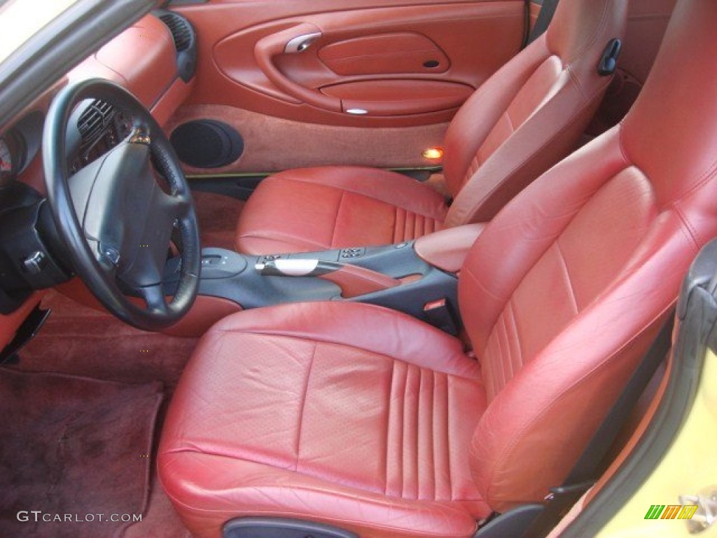 Boxster Red Interior 1999 Porsche 911 Carrera Cabriolet Photo #54708790