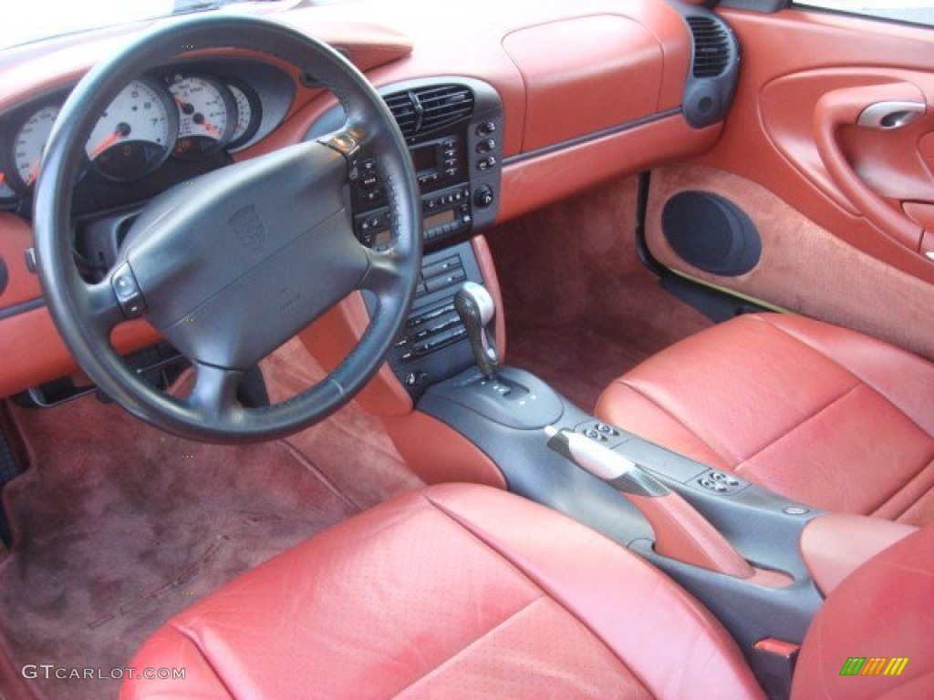 Boxster Red Interior 1999 Porsche 911 Carrera Cabriolet Photo #54708808