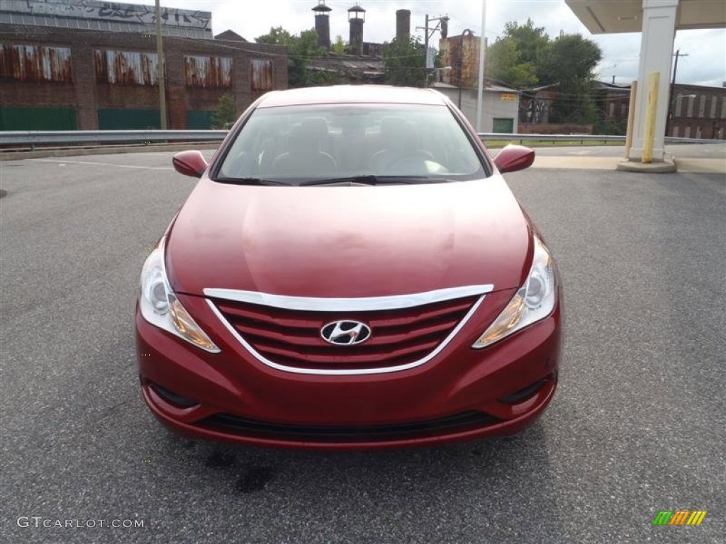 2011 Sonata GLS - Venetian Red / Camel photo #10