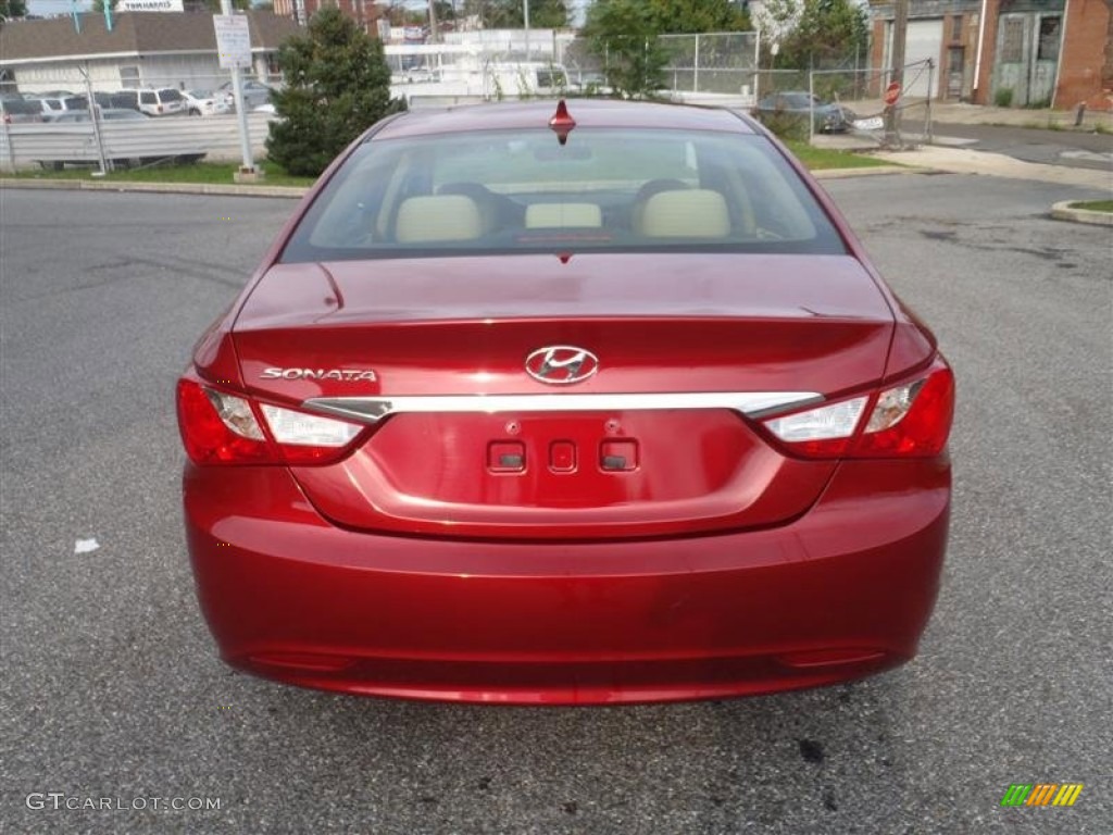 2011 Sonata GLS - Venetian Red / Camel photo #12