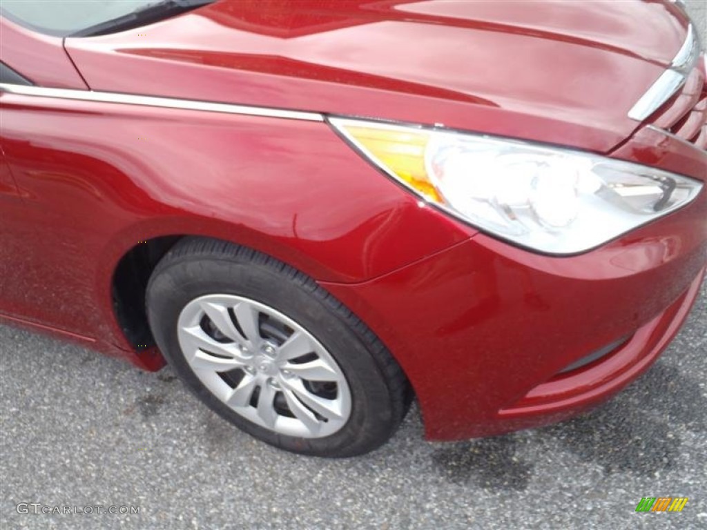 2011 Sonata GLS - Venetian Red / Camel photo #27