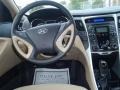 2011 Hyundai Sonata Camel Interior Steering Wheel Photo