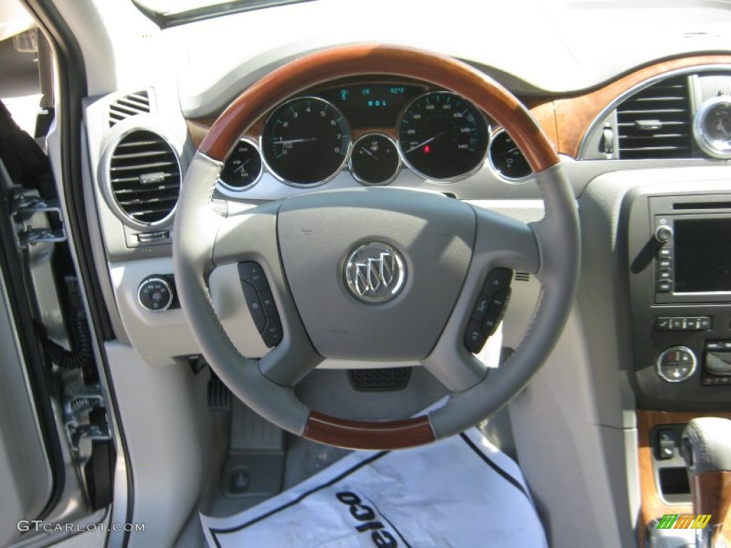 2012 Buick Enclave FWD Titanium Steering Wheel Photo #54709549